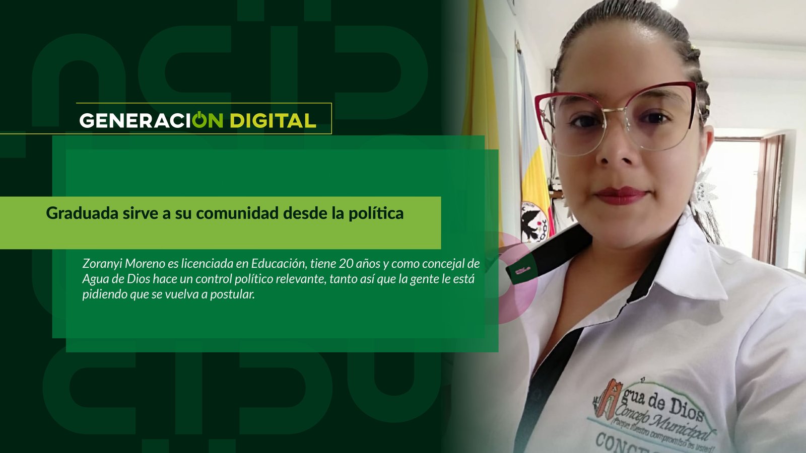 Graduada sirve a su comunidad desde la política