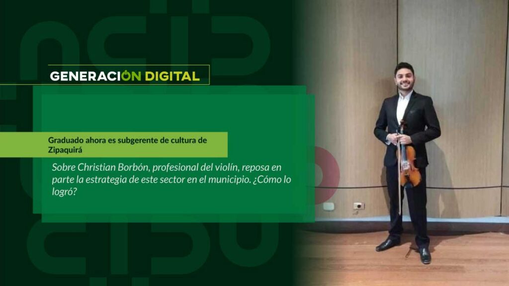Graduado ahora es subgerente de cultura de Zipaquirá