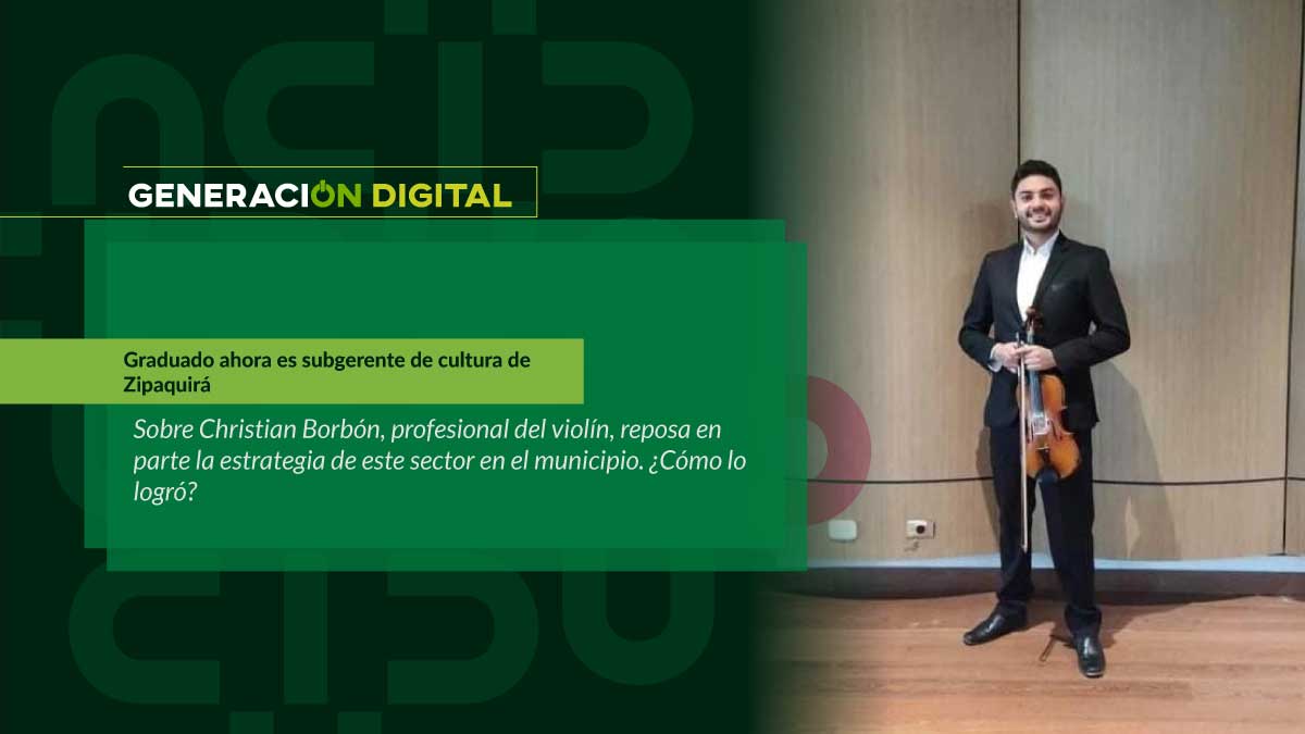 Graduado ahora es subgerente de cultura de Zipaquirá