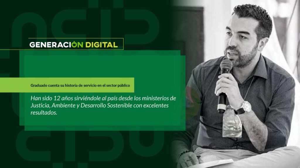 Graduado cuenta su historia de servicio en el sector público