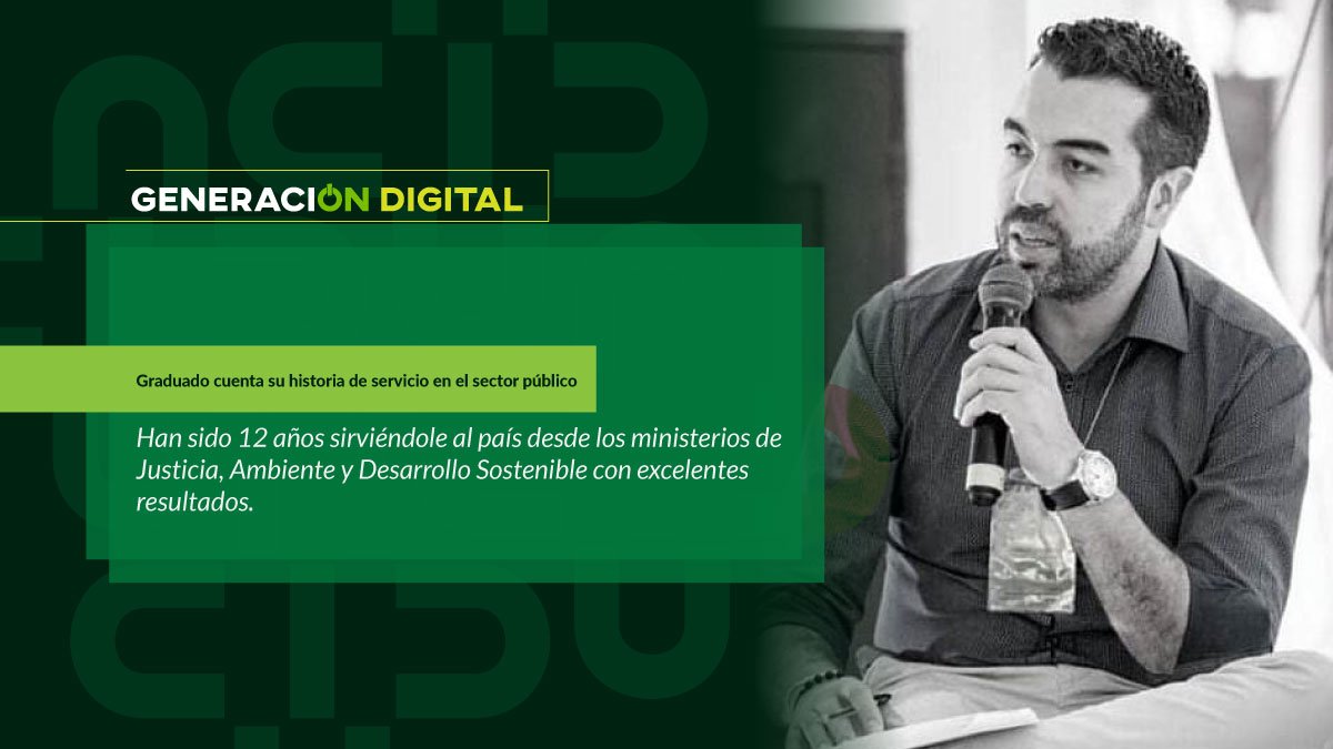 Graduado cuenta su historia de servicio en el sector público