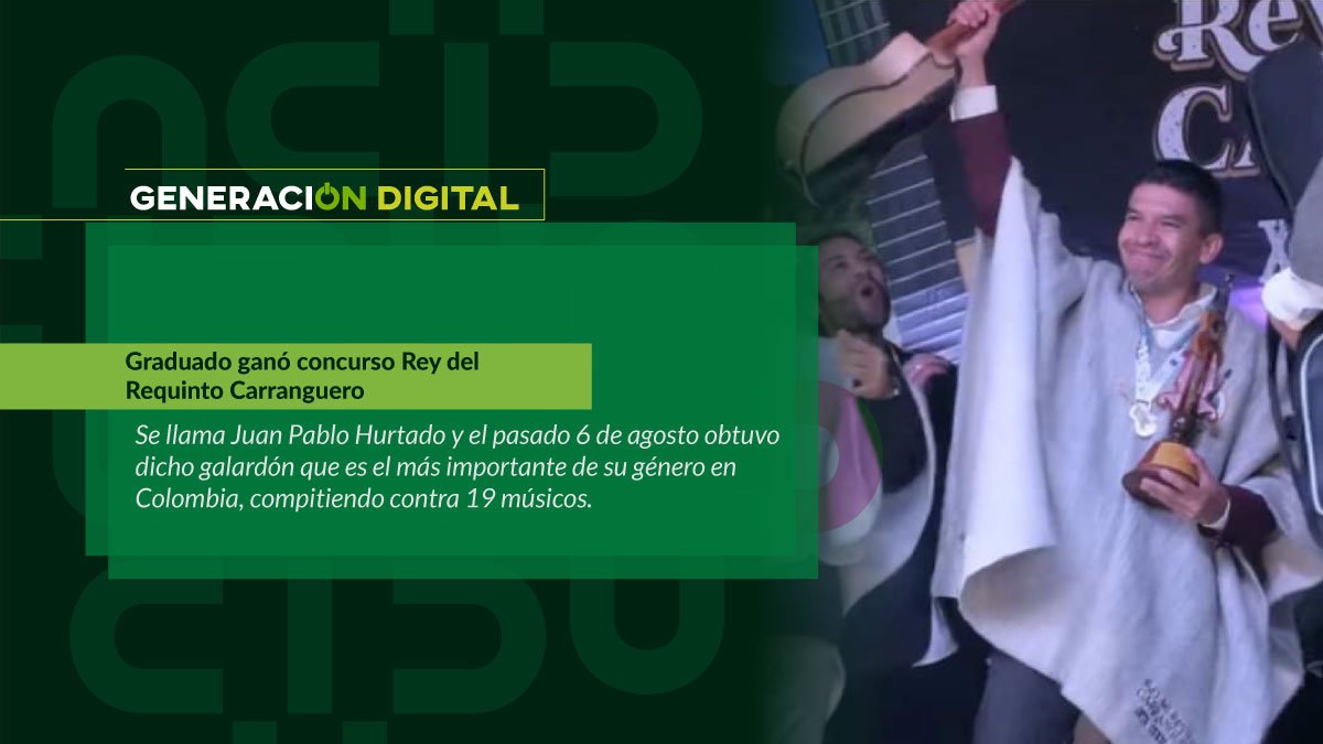 Graduado ganó concurso Rey del Requinto Carranguero