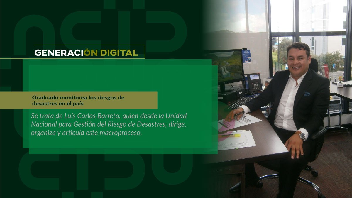 Graduado monitorea los riesgos de desastres en el país