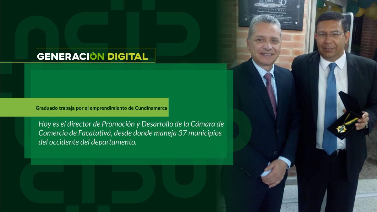 Graduado trabaja por el emprendimiento de Cundinamarca