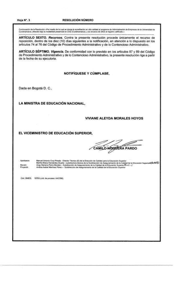 ¡Gran logro! Administración de Empresas Chía, Acreditada en Alta Calidad — imagen 3 de 3