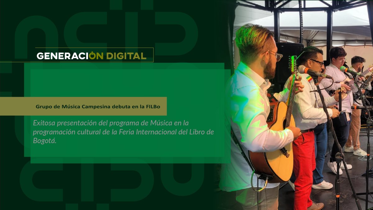 Grupo de Música Campesina debuta en la FILBo