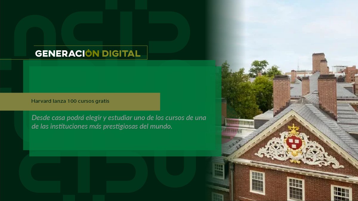 Harvard lanza 100 cursos gratis