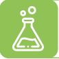 Icono de laboratorios, en verde, sede Soacha