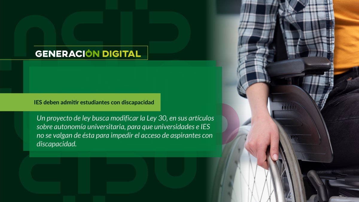 IES deben admitir estudiantes con discapacidad