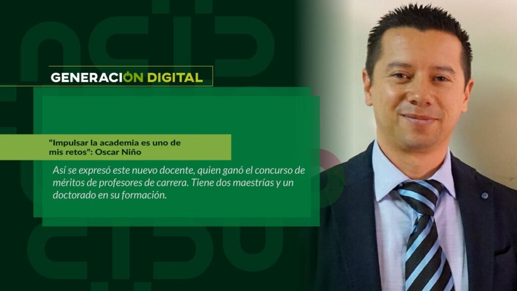 “Impulsar la academia es uno de mis retos”: Oscar Niño