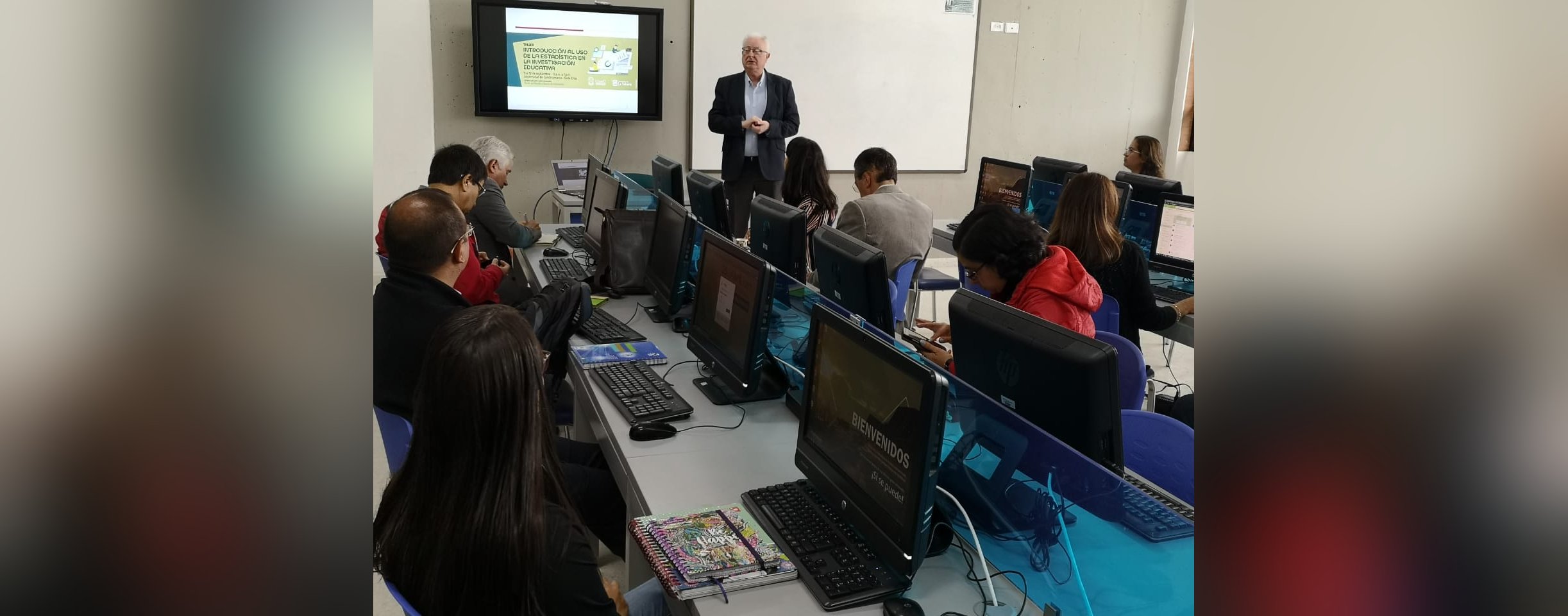 Inicio de taller Introducción al uso de la estadística en la investigación educativa