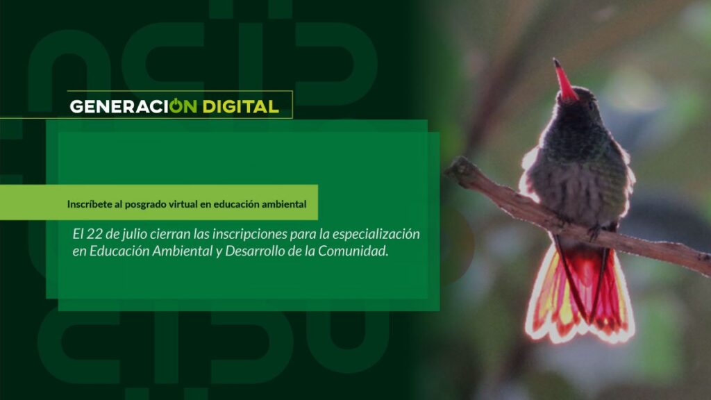 Inscríbete al posgrado virtual en educación ambiental