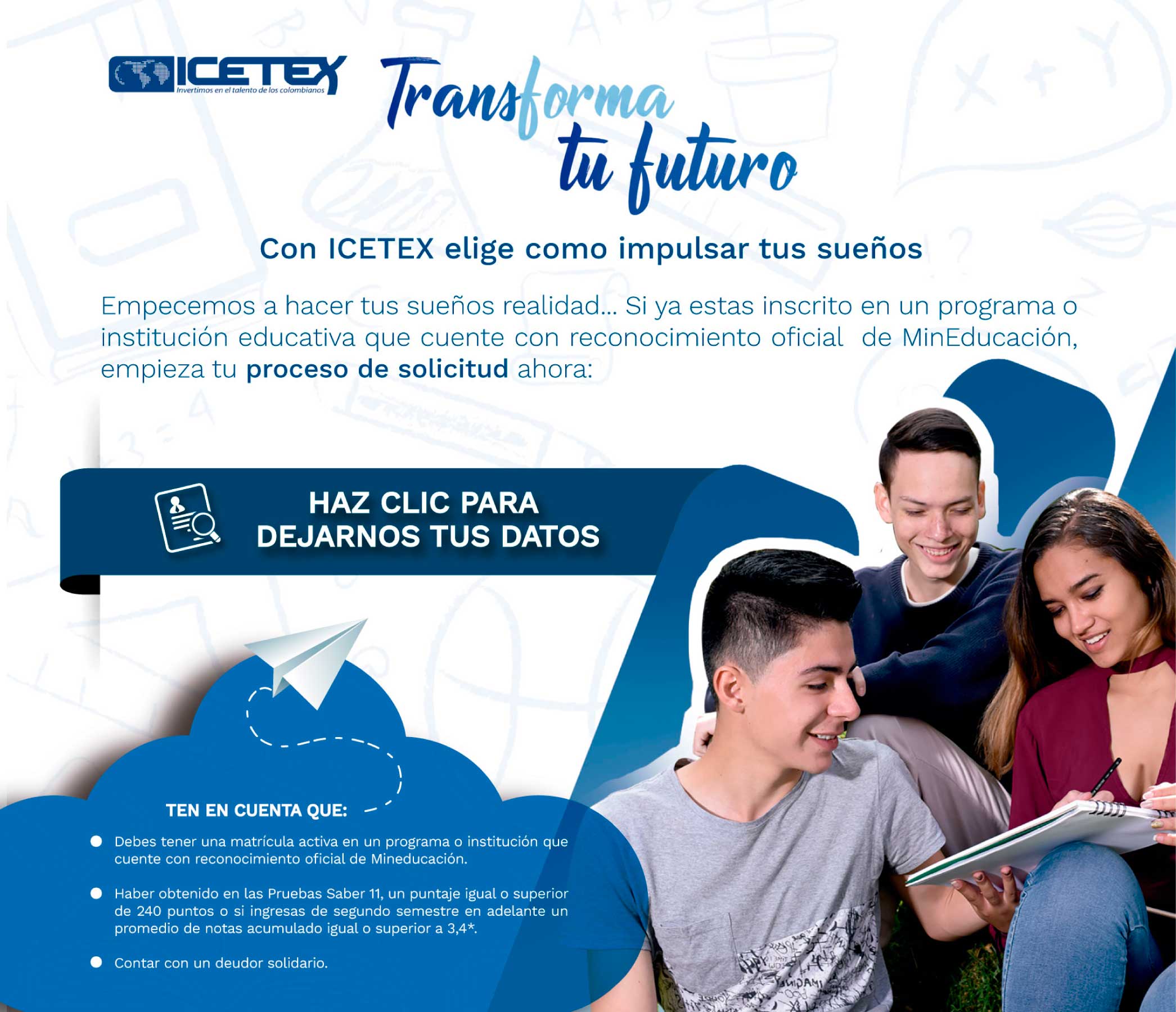 ¿Interesado en financiar a través de ICETEX?