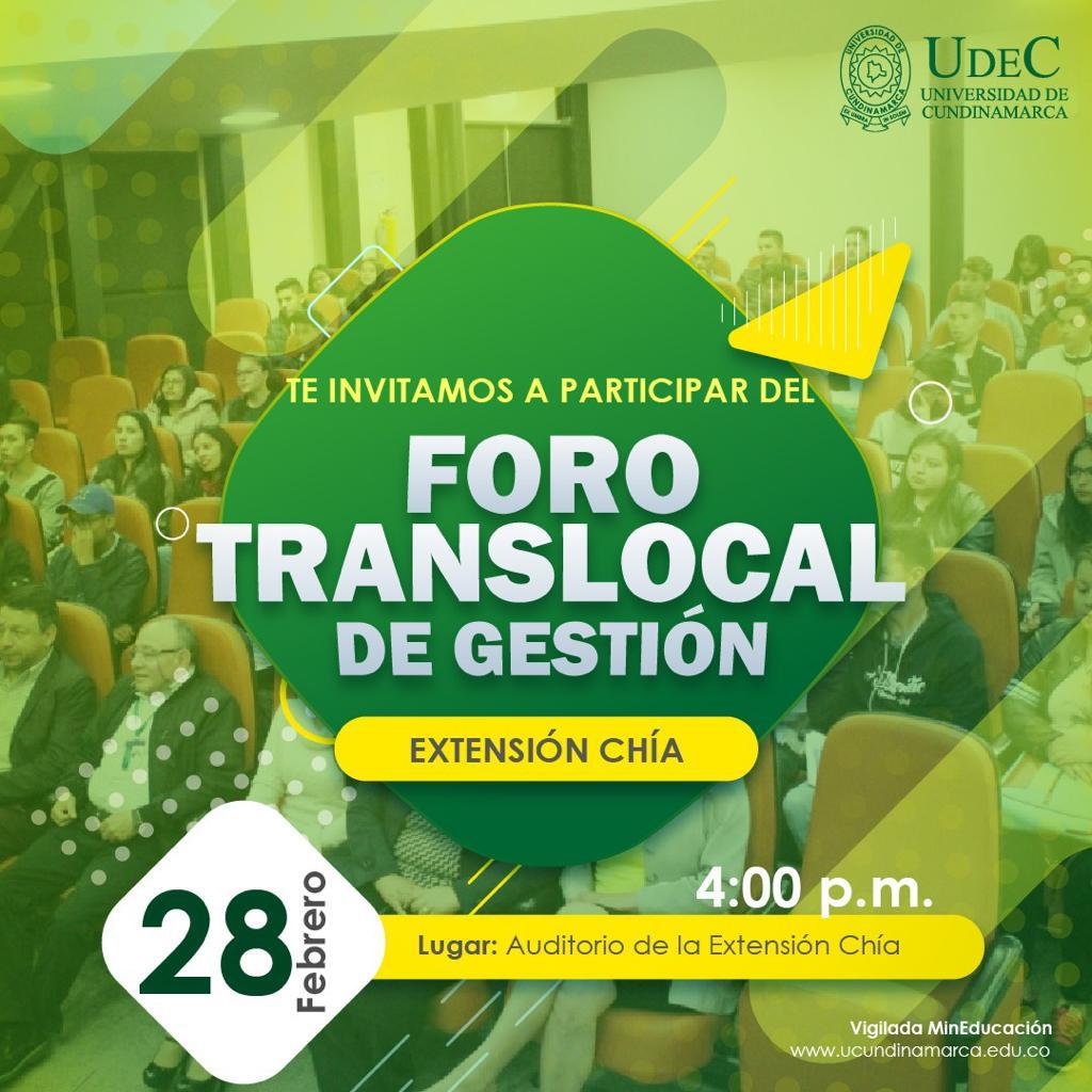 ¡Atención Chía!, participa en el foro translocal ¡Atención Chía!, participa en el foro translocal