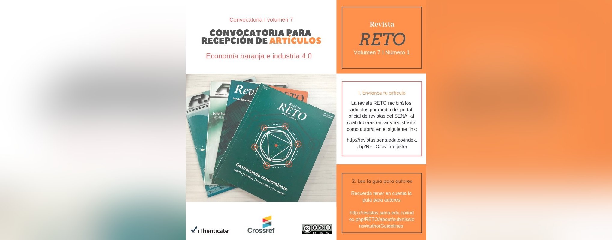 Invitación a participar de la séptima edición de la revista RETO