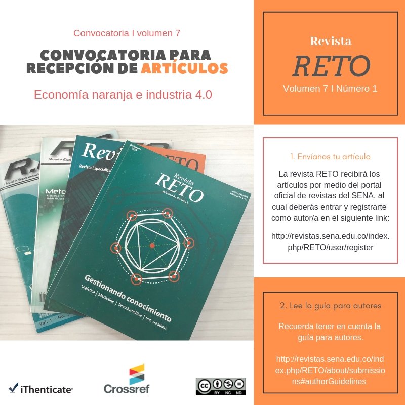 Invitación a participar de la séptima edición de la revista RETO Invitación a participar de la séptima edición de la revista RETO