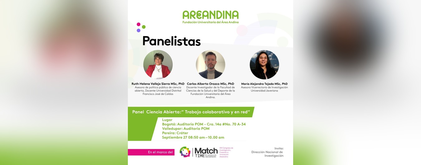 Invitación Congreso de Investigaciones Areandina 27 y 28 de septiembre 9 a.m.