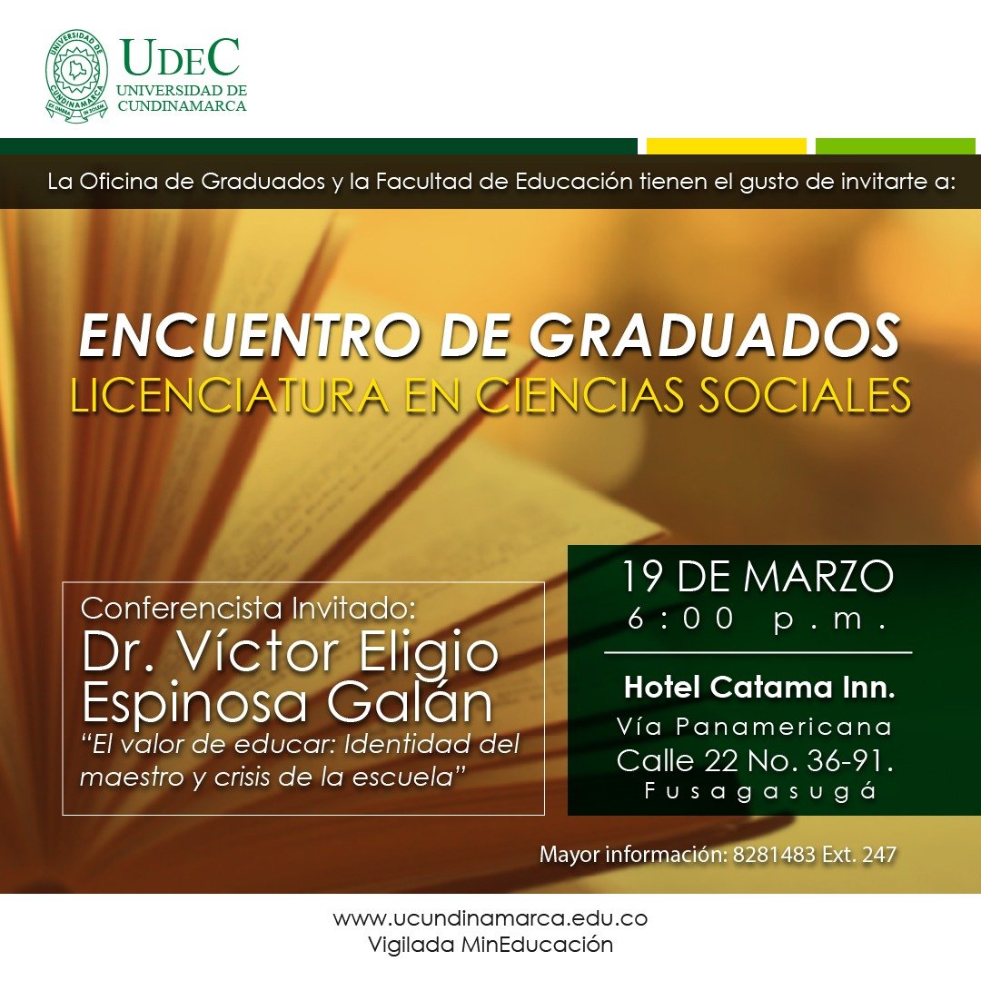 Invitación especial Oficina de Graduados y la Facultad de Educación