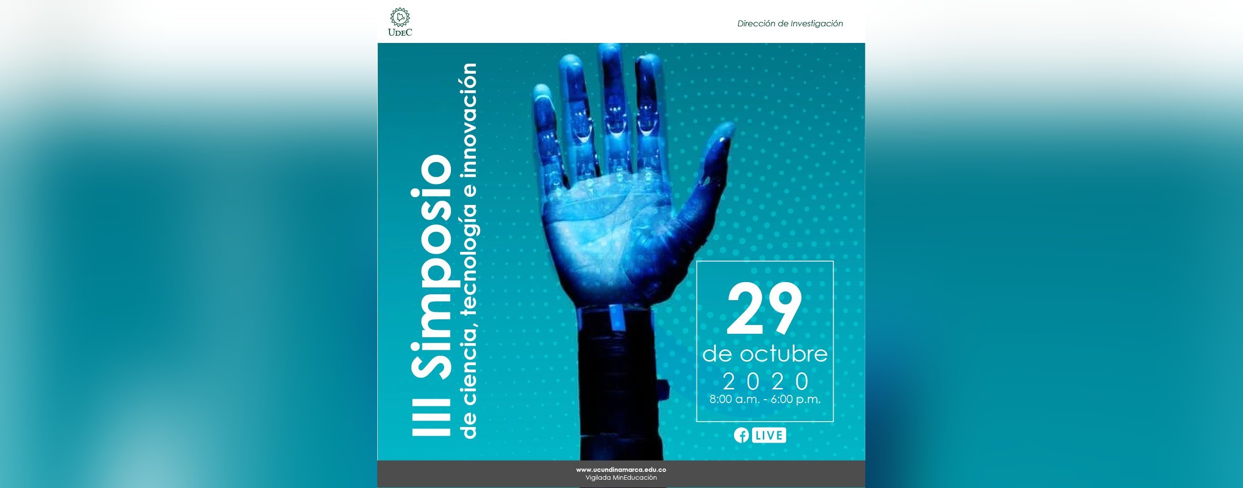 INVITACION III SIMPOSIO DE CIENCIA, TECNOLOGÍA E INNOVACIÓN