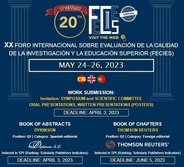 Invitación Presenta y Publica Innovación e Investigación FECIES Multidisciplinar