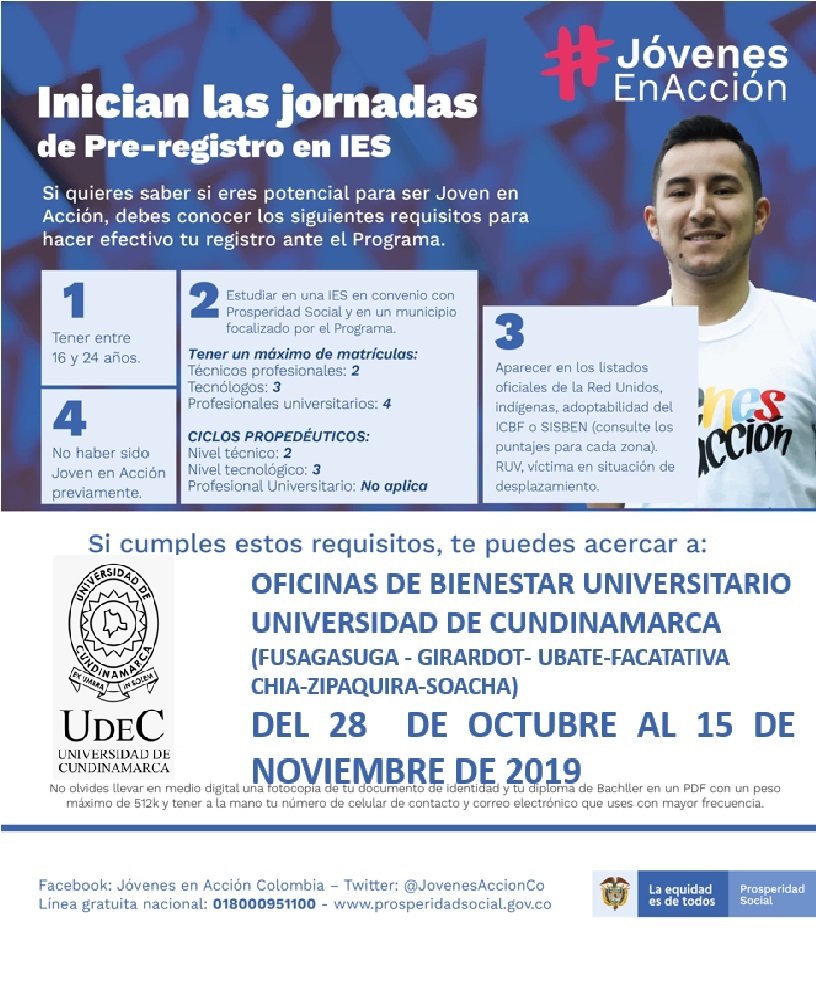 Jornadas de pre registro "Jóvenes en acción"