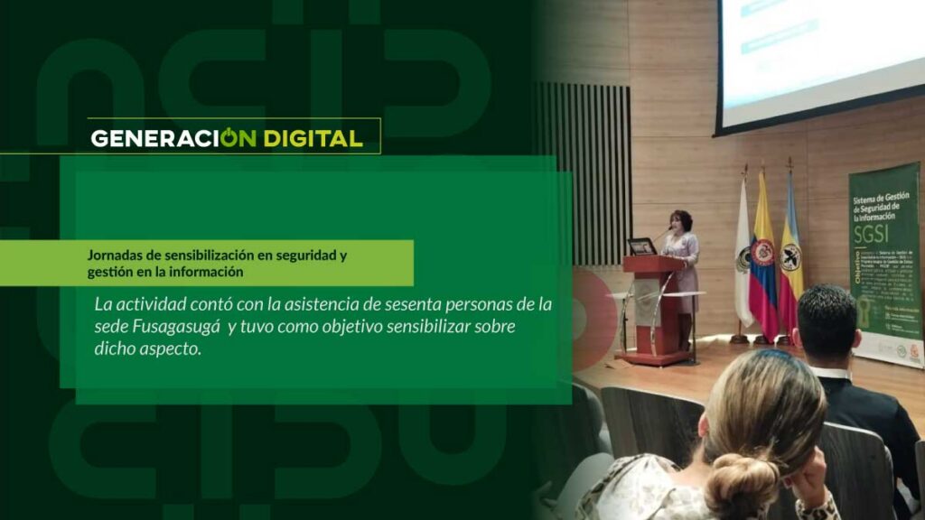 Jornadas de sensibilización en seguridad y gestión en la información