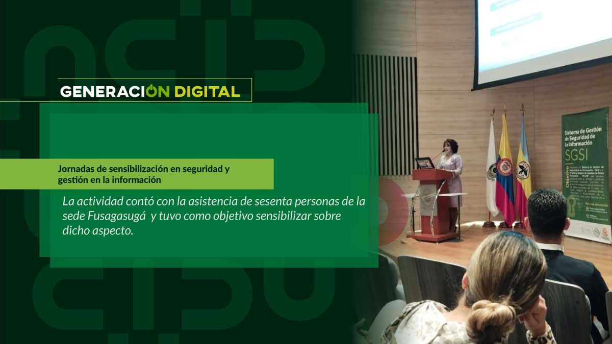 Jornadas de sensibilización en seguridad y gestión en la información