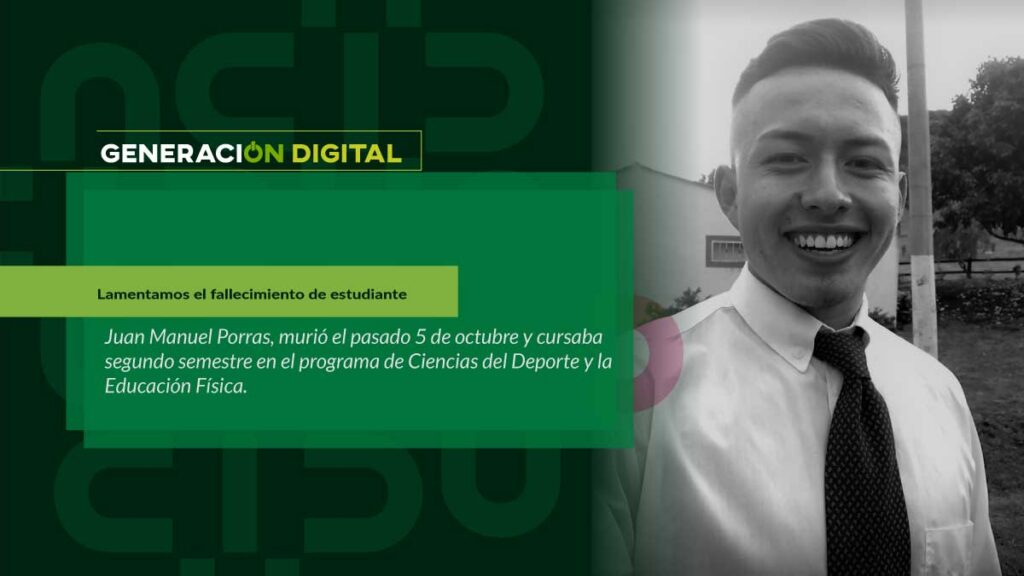 Lamentamos el fallecimiento de estudiante