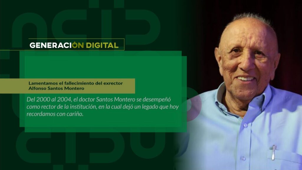 Lamentamos el fallecimiento del exrector Alfonso Santos Montero