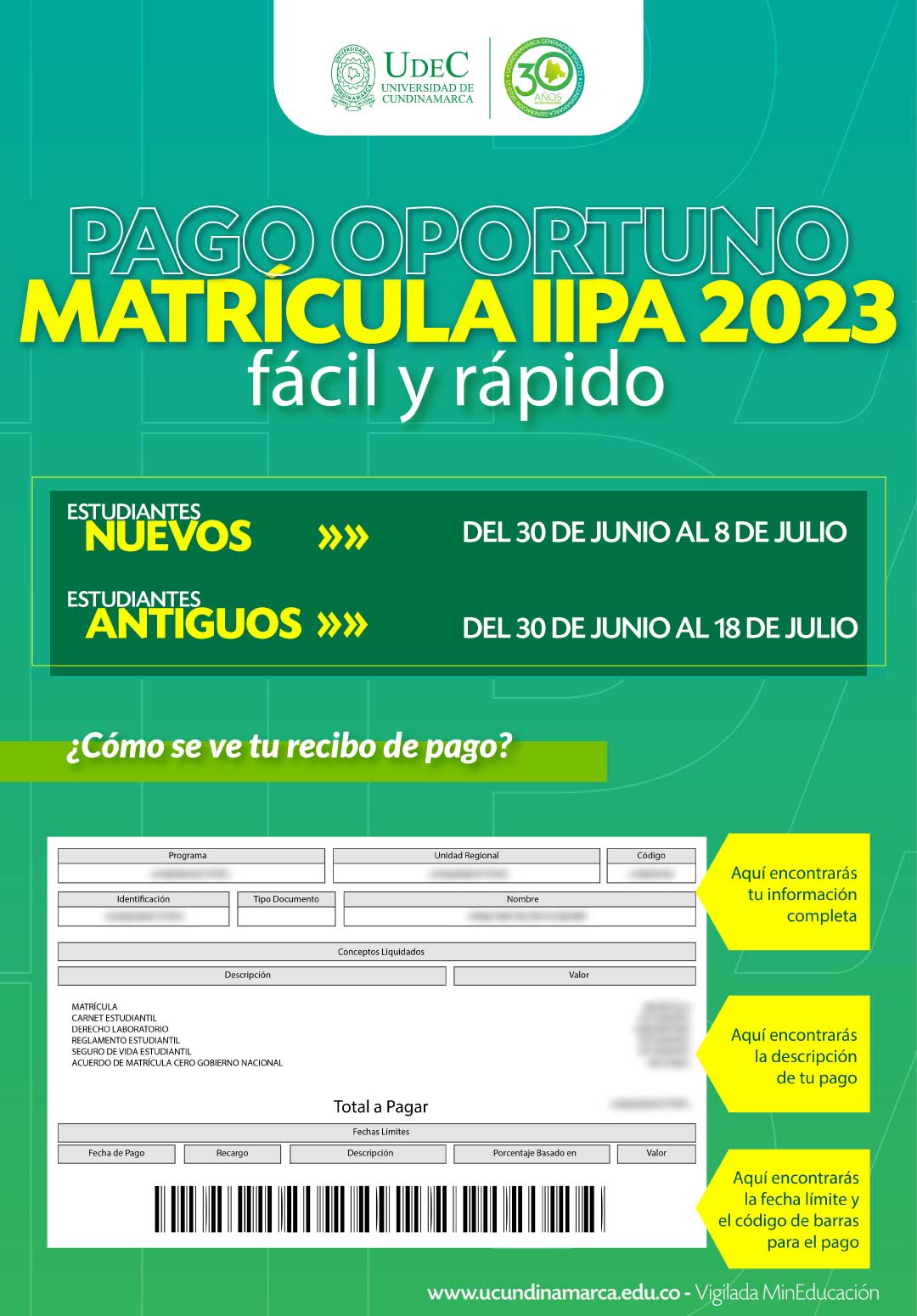 Liquidación de matrícula IIPA 2023 — imagen del contenido 1 Liquidación de matrícula IIPA 2023 — imagen del contenido 1