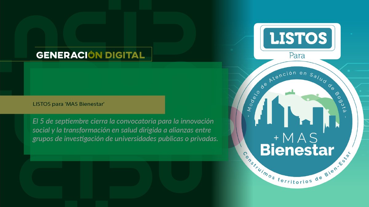 LISTOS para 'MAS Bienestar'