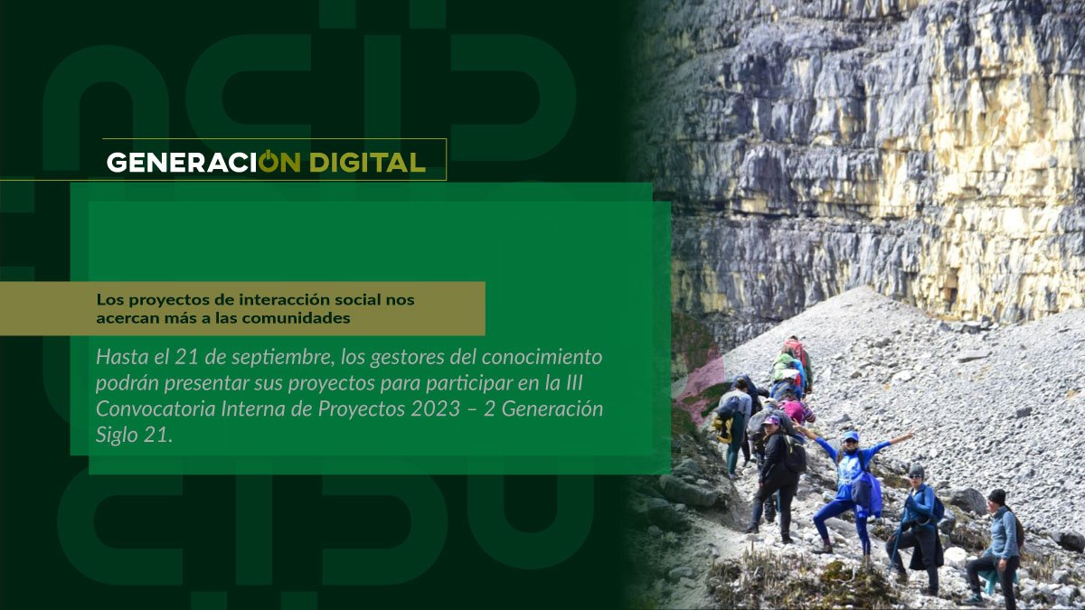 Los proyectos de interacción social nos acercan más a las comunidades