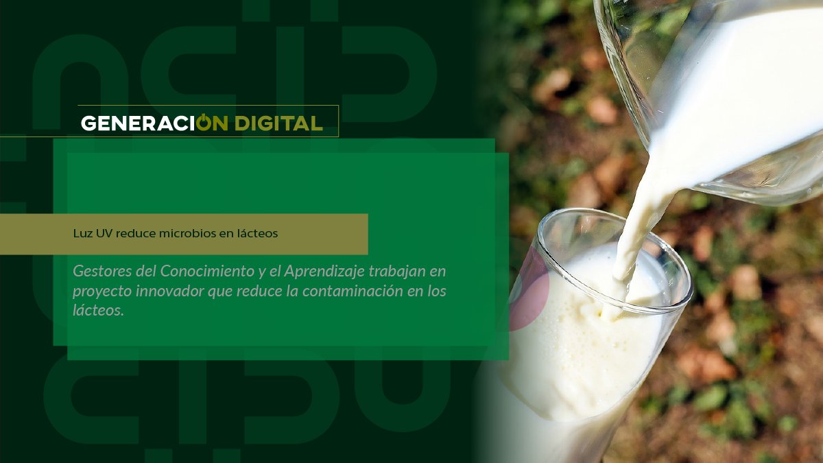 Luz UV reduce microbios en lácteos