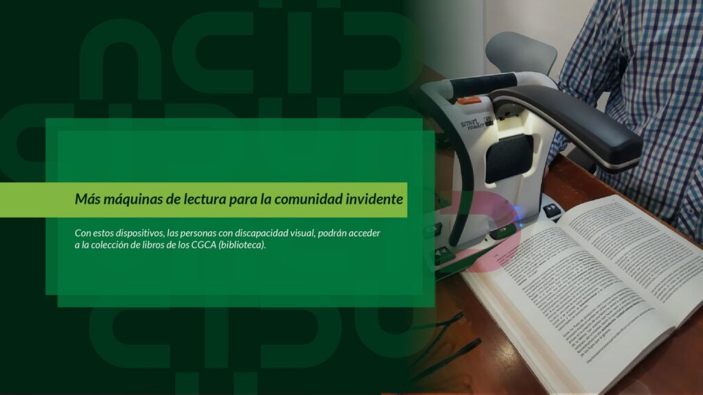 Más máquinas de lectura para la comunidad invidente
