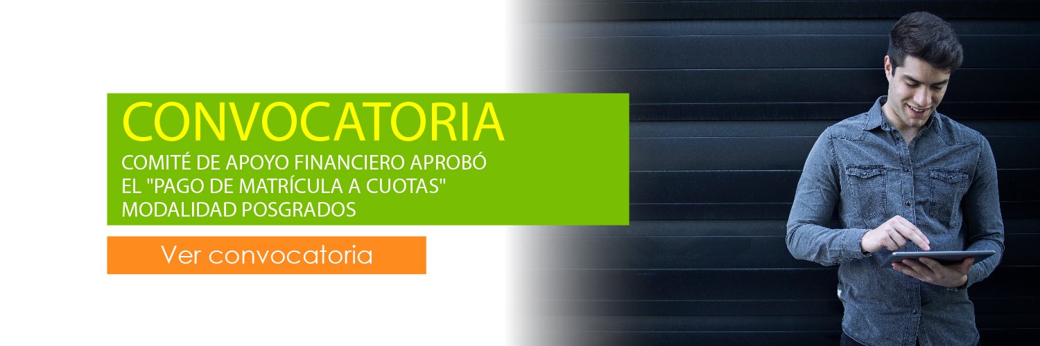 Matrícula a cuotas para programas de Posgrado