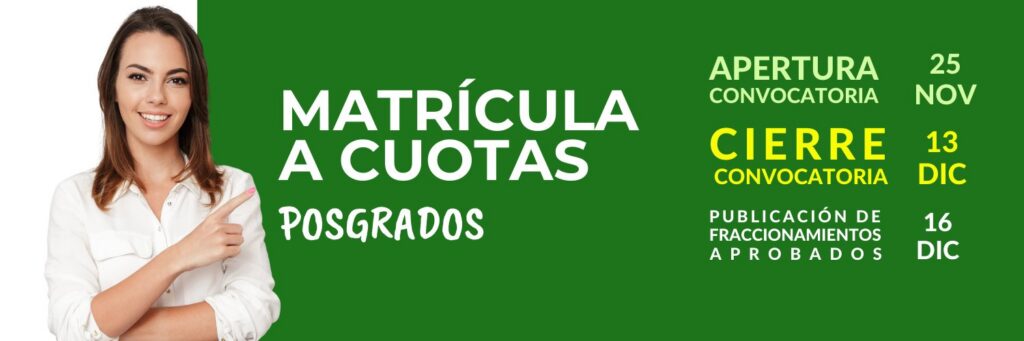 Matrícula a cuotas Posgrados IPA 2023