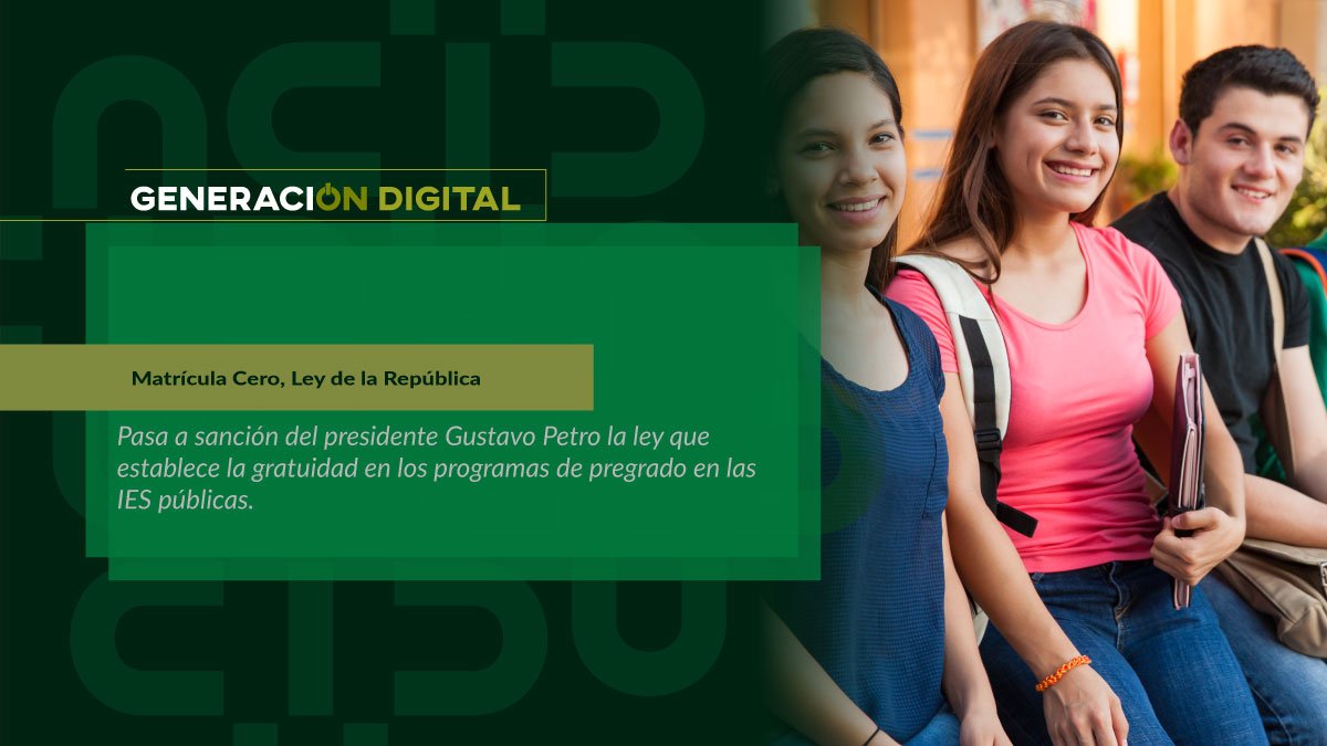 Matrícula Cero, Ley de la República