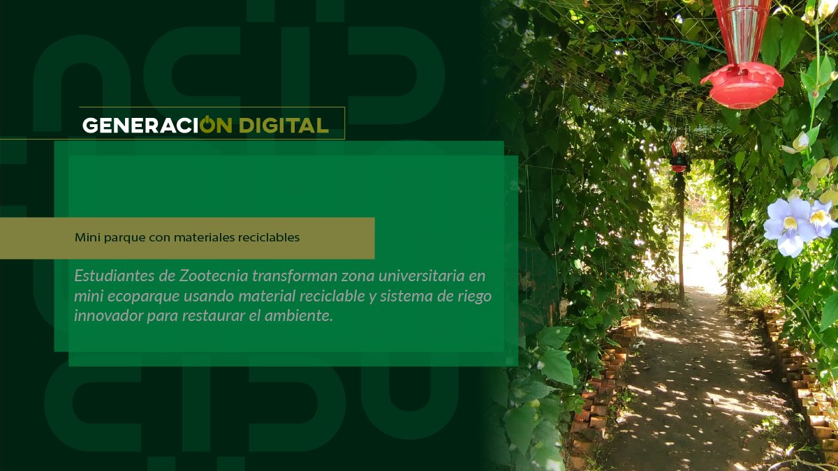 Mini parque con materiales reciclables — imagen 1 de 5