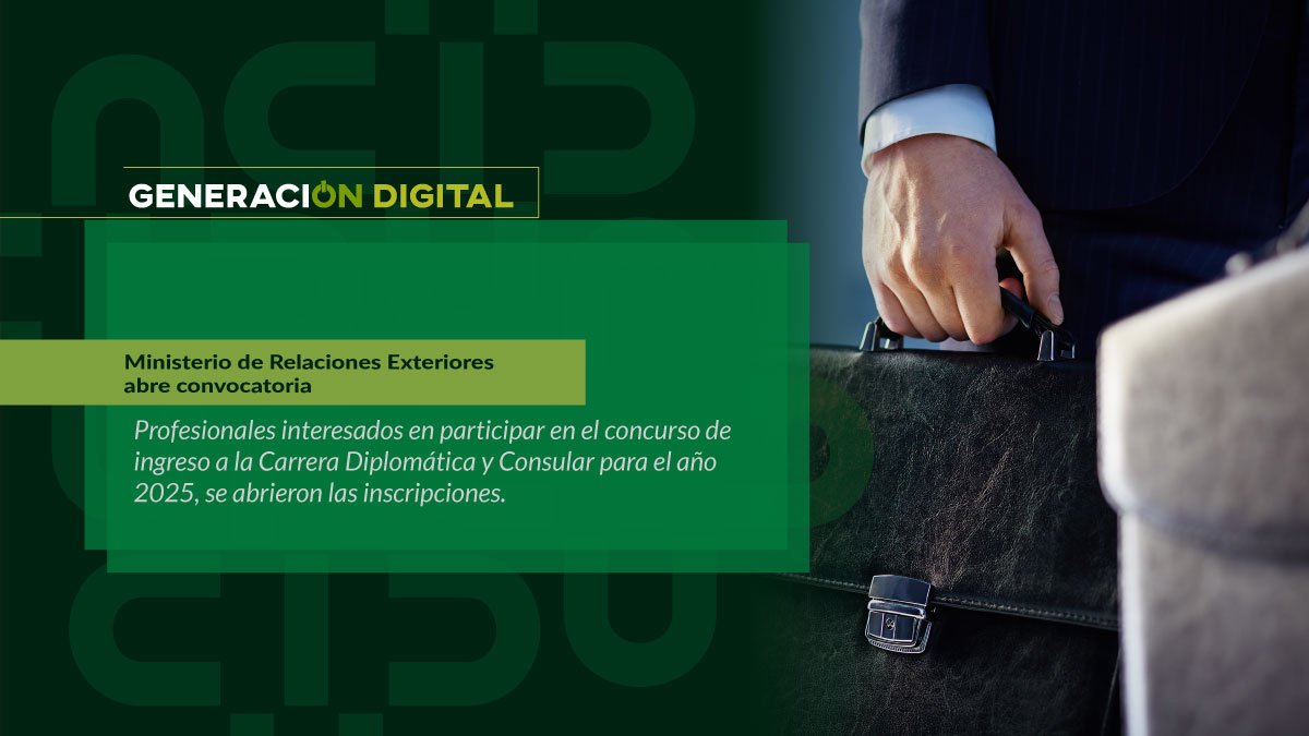 Ministerio de Relaciones Exteriores abre convocatoria