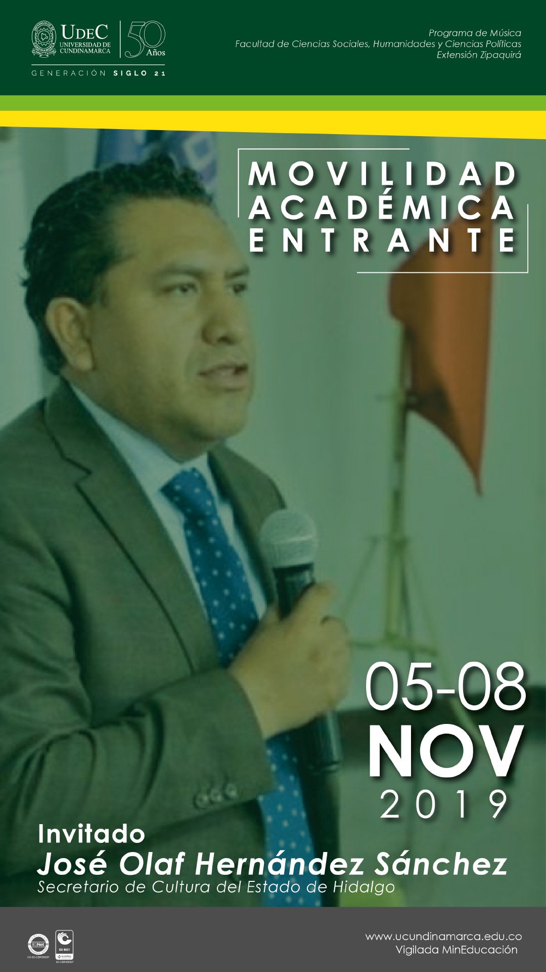 Movilidad académica entrante en la Extensión Zipaquirá Movilidad académica entrante en la Extensión Zipaquirá