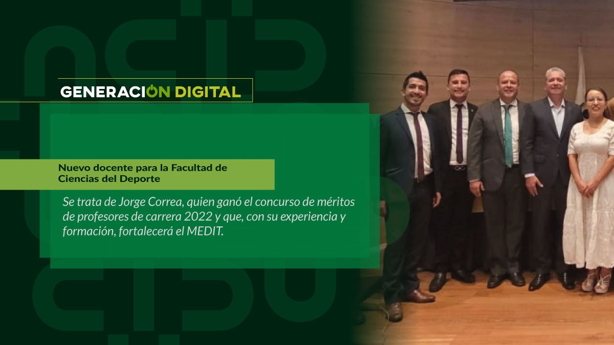 Nuevo docente para la Facultad de Ciencias del Deporte