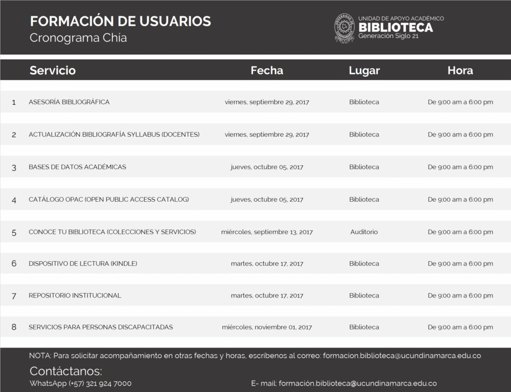 Plan de Formación Biblioteca — imagen 1 de 7