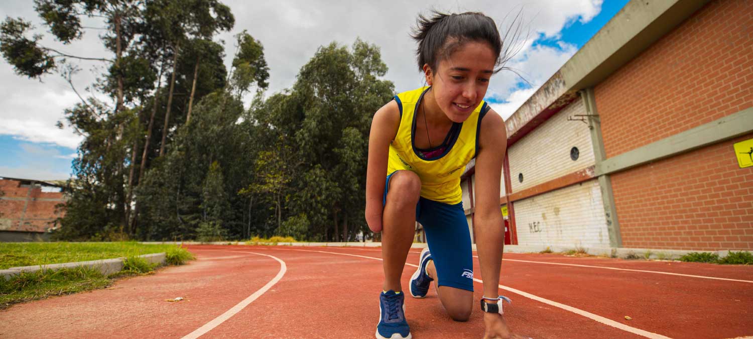 Imagen mujer corriendo