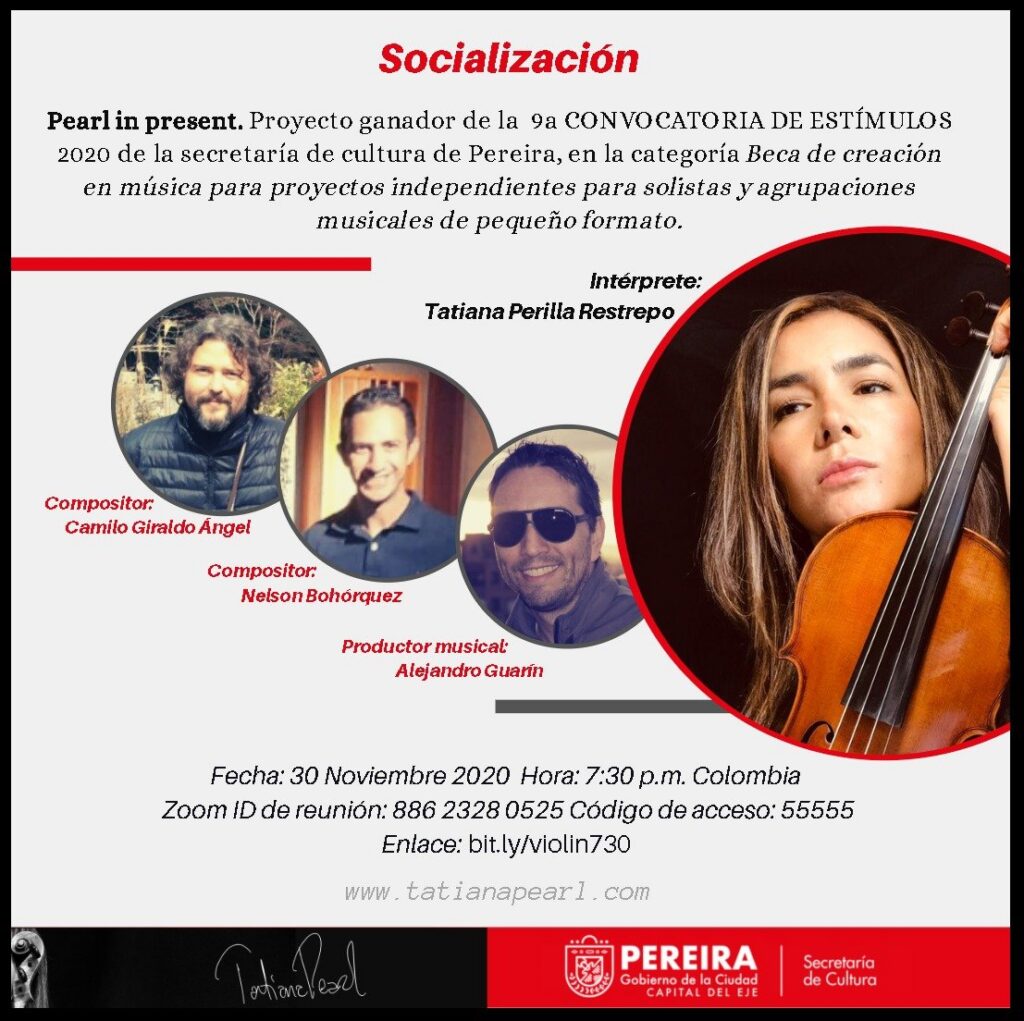 Presentación proyecto Ganador 9a Convocatoria de Estímulos 2020