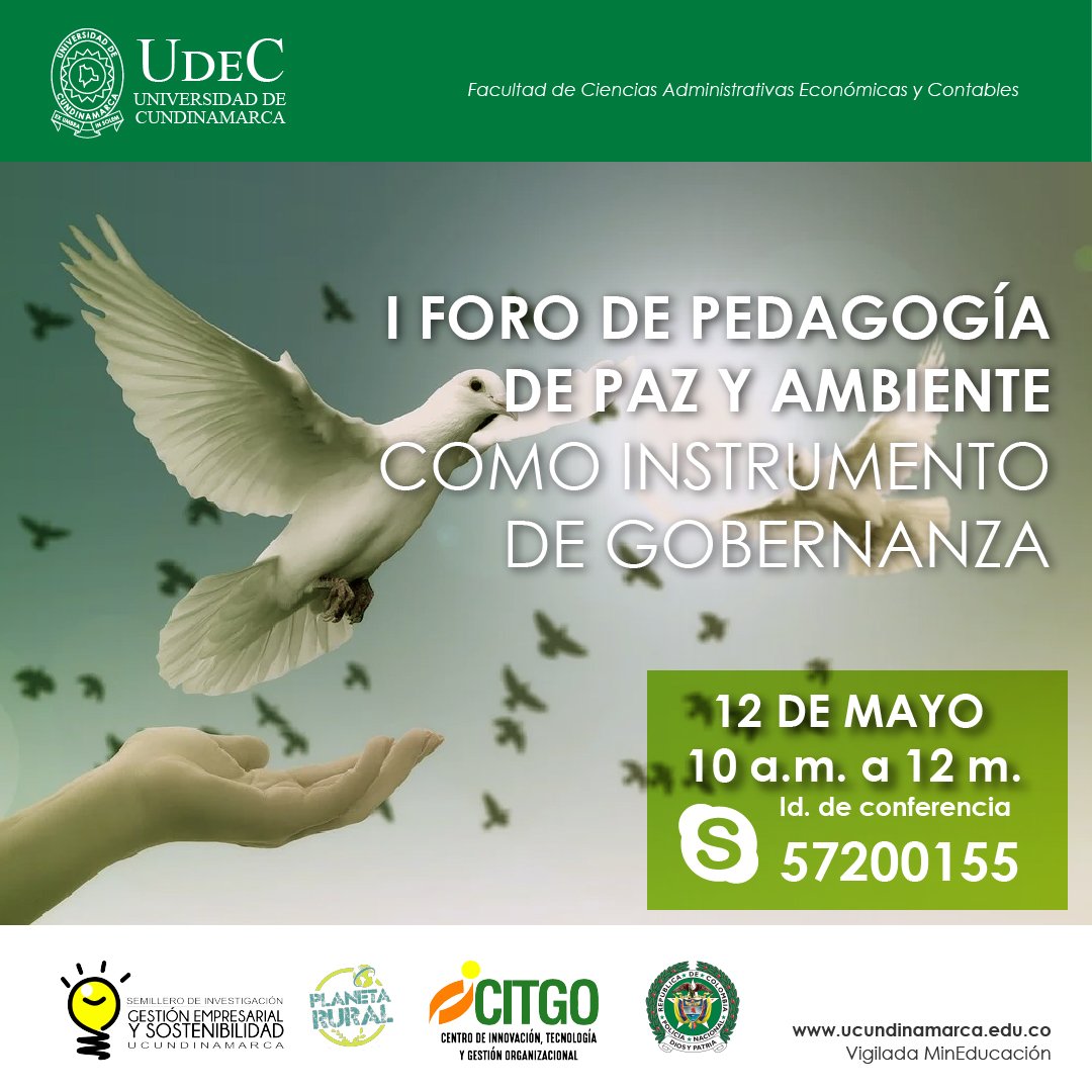 Primer foro de pedagogía de paz y ambiente