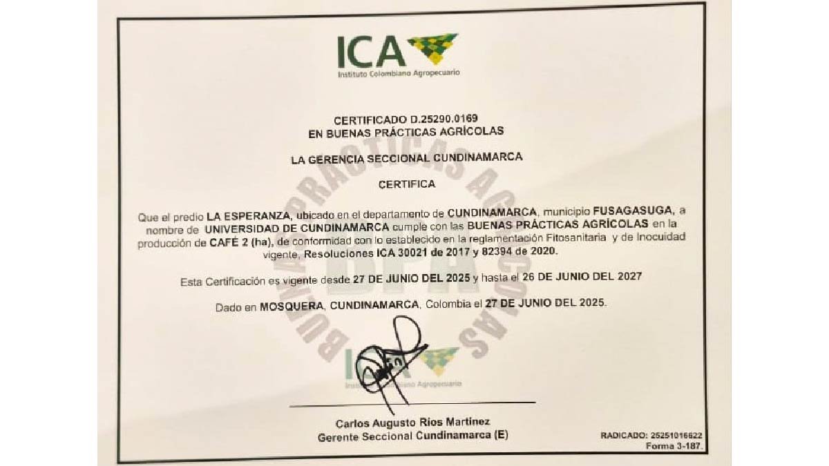Primera Certificación Agrícola Universitaria — imagen 3 de 3