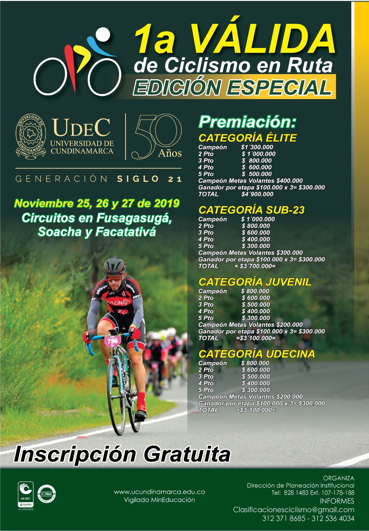 First road cycling event - Special Edition