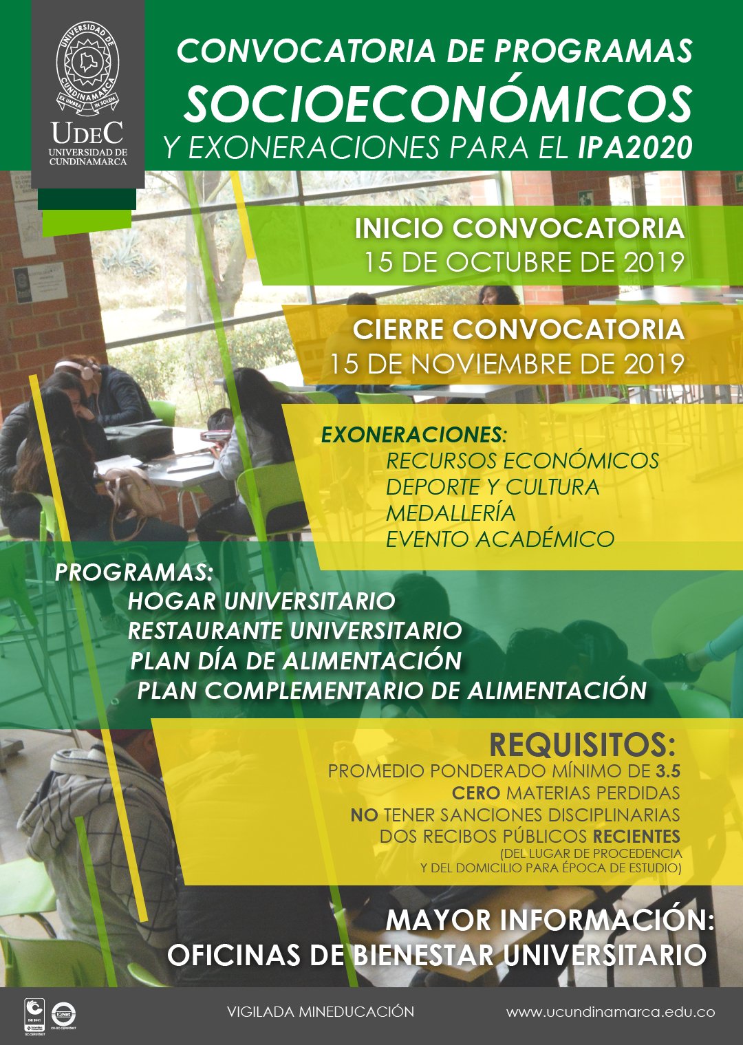 University socioeconomic programs. Participate! University socioeconomic programs. Participate!
