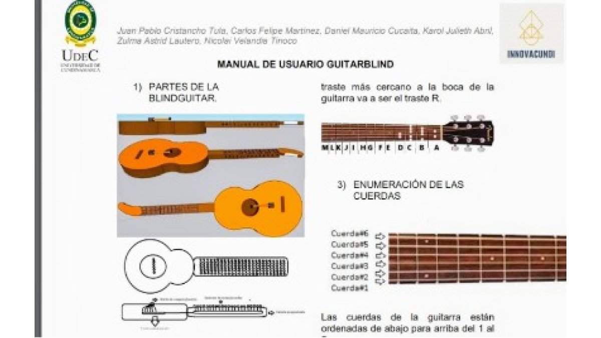 Proyecto de guitarra para invidentes ganó en Workshop — imagen 2 de 4
