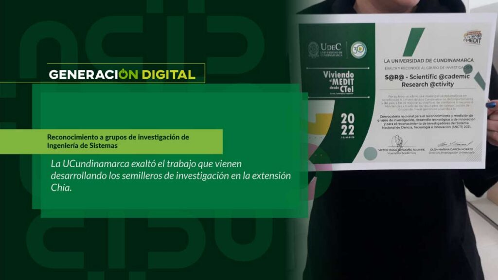 Reconocimiento a grupos de investigación de Ingeniería de Sistemas